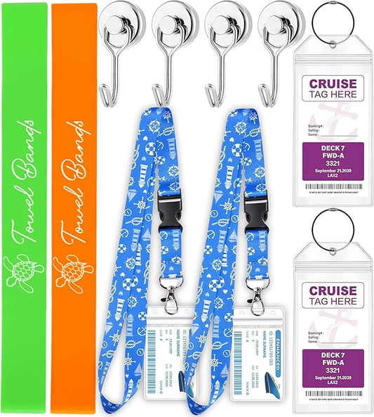Towel Band for Beach Pool Lounge Chair Carnival Ship 2026 Packing List Essentials Cruise Card Vacation Must Haves Honeymoon Gadgets Beach Towel Women Gift