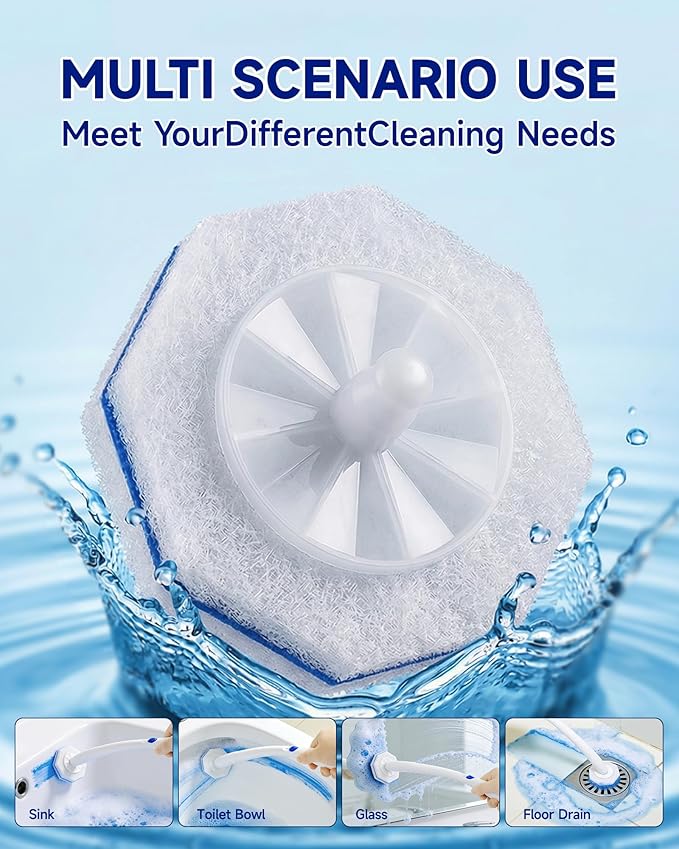 20 Count Toilet Wand Refills for Clorox, 5X Cleaning Power Toilet Bowl Wand Refills & High-Density Disposable Toilet Brush Scrubber - No Falling Apart, Instant Foam for Bathroom Cleaning