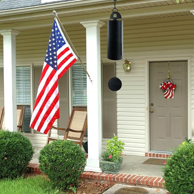 ASTARIN Wind Chimes for Outside Deep Tone Heroic Windbell Deep Resonance Serenity Bell Outdoor Decor for Patio,Yard,Porch,Garden(Matte Black)
