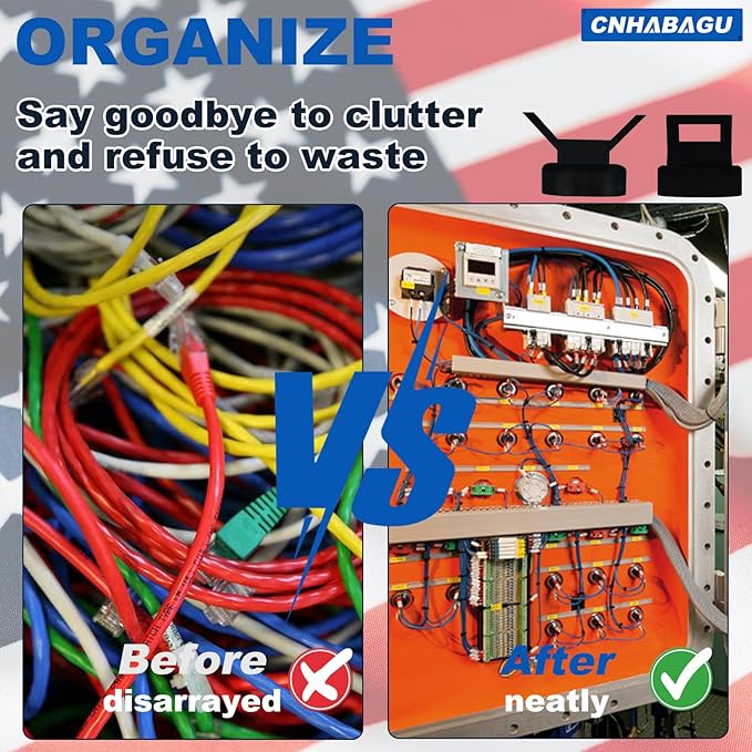 Magnet Zip Tie Mount Clips Magnetic Zip Ties Mount Holder 25LBS Strong Multipurpose Wire Cable Holder Mount Wire Clips Management for Home Office Marine Electrical Wiring (5 PCS)