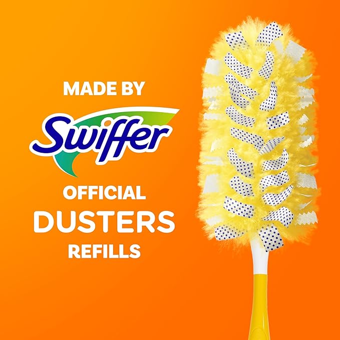 Swiffer Dusters Heavy Duty Multi-Surface Duster Refills for Cleaning, Lavender, 11 Count
