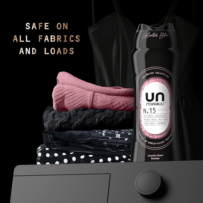 Downy Unstopables Unlimited Collection In-Wash Laundry Scent Booster Beads, No. 15, Fine Fragrance, Long-Lasting Fresh Scent Beads, 21.1 oz