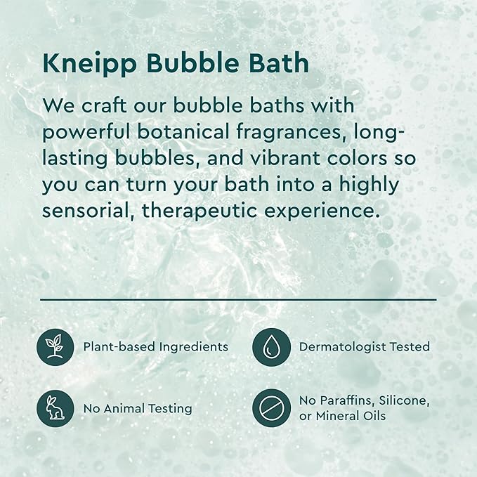Kneipp Under The Weather Eucalyptus Aromatherapy Bubble Bath - Good for Respiratory Wellness - Vegan - Sulfate Free - 13.5 fl oz - Up to Eight Baths