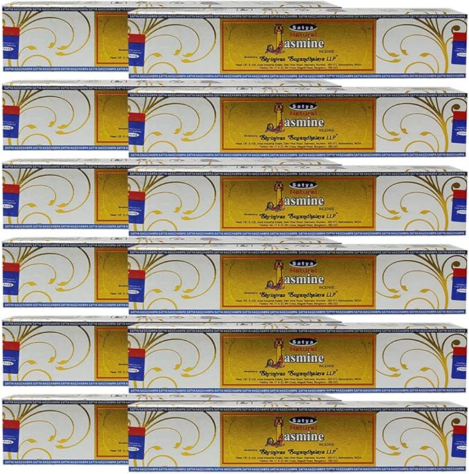 Natural Jasmine Incense Sticks and Incense Stick Holder Bundle Insence Insense Satya