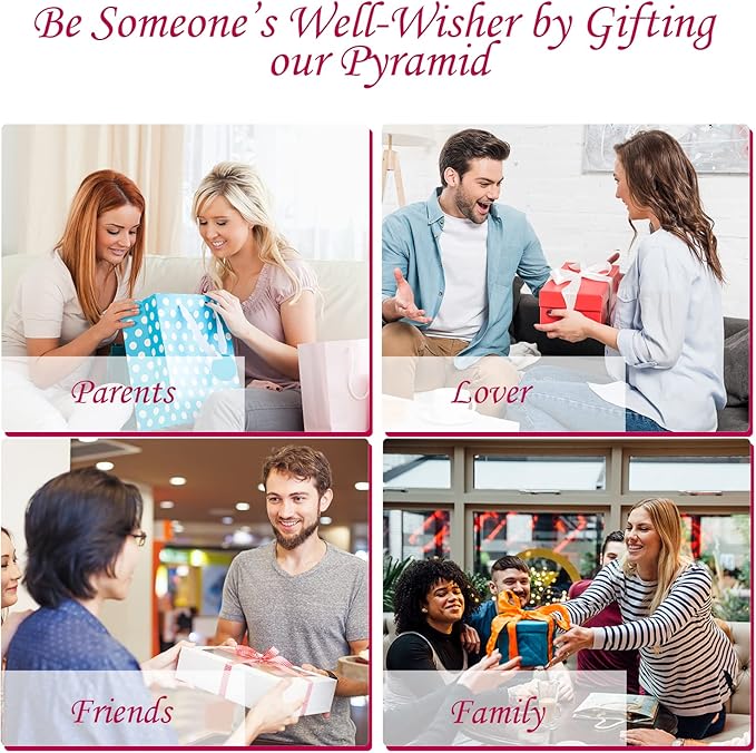 Rose Quartz Orgone Pyramid for Healing Energy – Handcrafted Crystal Pyramid with Copper Coil for Love, Harmony & Meditation – Reiki, Chakra Balancing, Positive Energy Generator Spiritual Gift