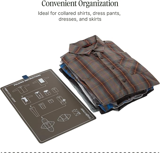 Eagle Creek Pack-It Reveal Garment Folder - Travel Garment Bag with Compression Wings to Maximize Luggage Space - Convenient Top Handle - Quick Drying Material - Mandarin - Large