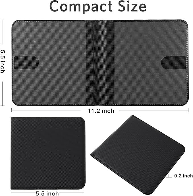CoBak Car Registration and Insurance Holder - Small and Lightweight Vehicle Glove Box Car Organizer, Auto Truck Comparment Accessories Case for Essential Document, Driver License (Rhombus Black)