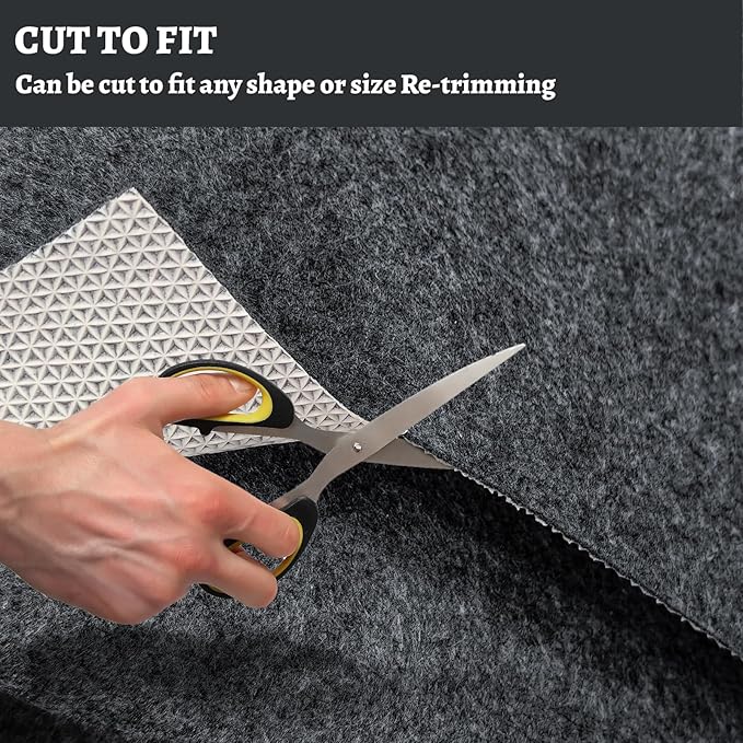 100% Waterproof Rug pad, 2x10 ft Area Rug Non-Slip Rug Pads, Carpet Pads for All Floors and finishes, Felt pad for Hardwood Floors, Keep Carpets in Place Soft and Secure