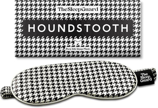 TheSleepGuard Pure Silk Sleep Mask [100% 6A Mulberry Silk, 22 Momme] Light Blocking Travel Essentials. Eye Masks for Sleeping. Black Oeko-Tex Blindfold. Eye Covers for Men & Women