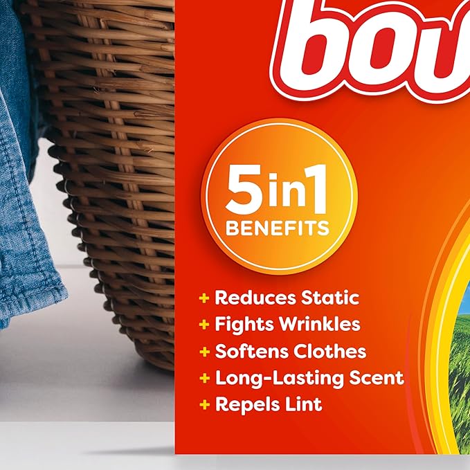 Bounce Fabric Softener Sheets, Outdoor Fresh Scent, 120 Count