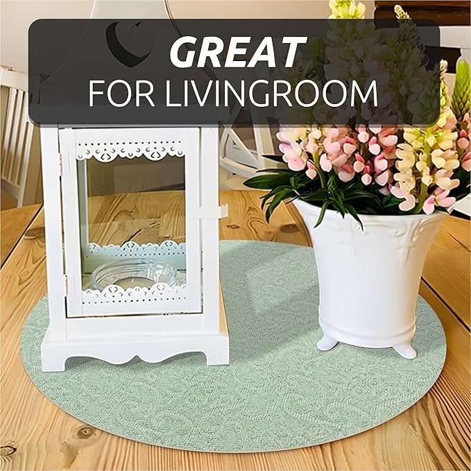 18X480 Inch Shelf Liner with Scissor & Tape Measure for Kitchen Cabinets, PVC Drawer Liner for Dresser Non-Slip Bathroom, Non-Adhesive Cabinet Liner Washable (Green)