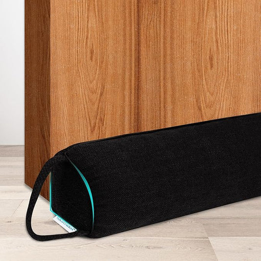 NABOWAN 36" Weighted Under Door Draft Stopper -Triangular Door Draft Blocker with Hook Loops for Easy Install, Save Energy, Home Room Essentials