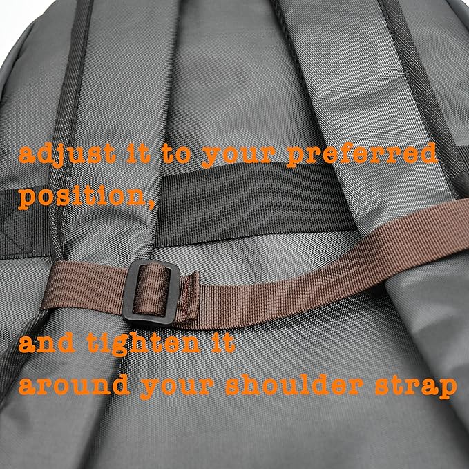 Backpack Chest Strap, Universal Add on Adjustable Sternum Strap, Chest Belt Replacement, with Heavy Duty Quick Release Buckle Clip, for Travel, Hiking, Camping, School(Brown)