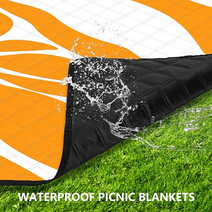Picnic Blankets Waterproof Sandproof,79''*79'' Large Washable Soft and Comfortable Outdoor Beach Blanket, Foldable Portable Picnic Mat Beach Vacation Essentials for Camping, Park, Lawn and Wedding