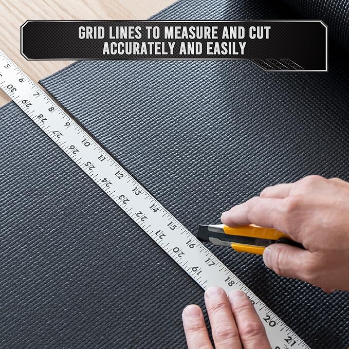Precision Defined Professional Grade Tool Box Liner, 22 ft x 30", Black | Tool Box Drawer Liner, Shelf Liner Non Slip Mat, Thick Cabinet Shelf Liner, Toolbox Drawer Liner