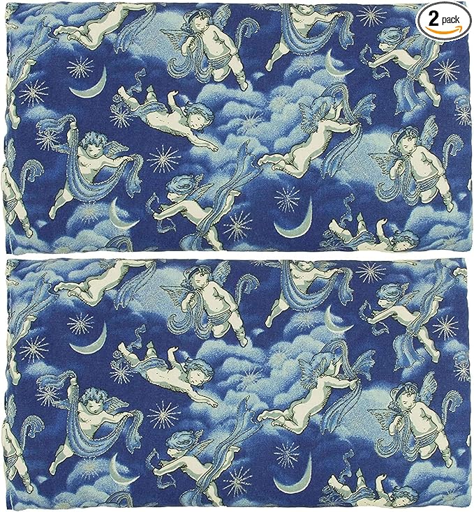 Nature's Approach - Basic Herb Pack Rice Heating Pad Microwavable Reusable Heat Pack with Herbal Aromatherapy Fill, Freezer and Microwave Safe for Hot and Cold Therapy, 2 Pack Angel