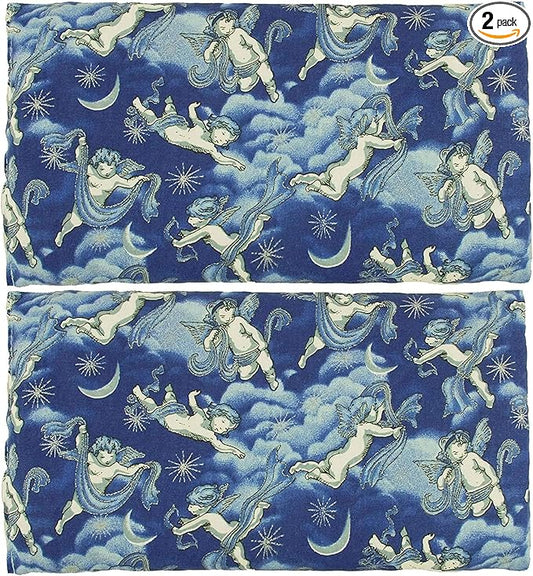 Nature's Approach - Basic Herb Pack Rice Heating Pad Microwavable Reusable Heat Pack with Herbal Aromatherapy Fill, Freezer and Microwave Safe for Hot and Cold Therapy, 2 Pack Angel