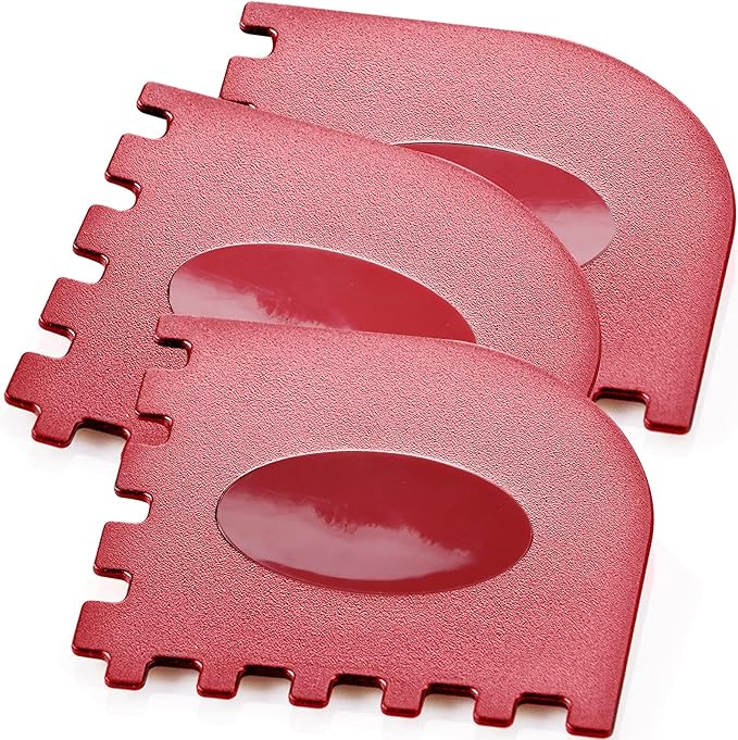 3 Set Plastic Grill Pan Scraper Tool for Griddle Cleaner and Cast Iron Accessories - Kitchen Cleaning Tool Kit