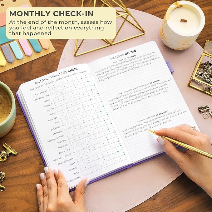 Clever Fox Gratitude Journal – Happiness, Positivity & Affirmation Daily Journal – Inspirational Daily Notebook – 3 Months, A5 (Lavender)