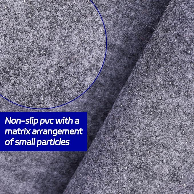 Non Slip Rug Pad 4 x 6 Ft, Felt Under Rug Cushioning, Carpet Padding for Area Rugs on Hardwood, Laminate & Tile Floors, Keeps Rugs Secure