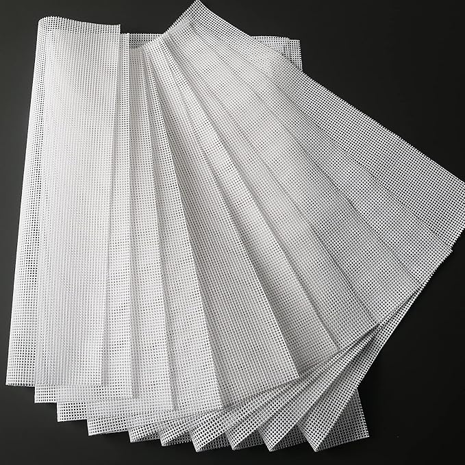 Silicone Food Dehydrator Sheets: 10-Pack - Reusable NonStick Silicone Liners for 12x13 inch Drying trays - Fit Cosori Magic Mill & Ivation - Jerky Herbs Fruit