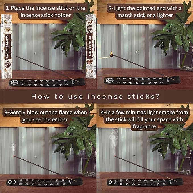 Trumiri Incense Sticks - Combo Pack of 40 Insence-Sticks - 20 Palo Santo + 20 Cinnamon - Insenses - Insents - Incents - Inscense - Incence - Incienso - All Natural Incense Sticks