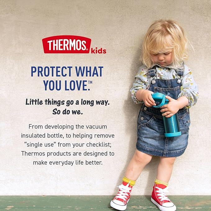 THERMOS FUNTAINER Water Bottle with Straw - 12 Ounce - Kids Stainless Steel Vacuum Insulated Water Bottle with Lid, Toy Story 5