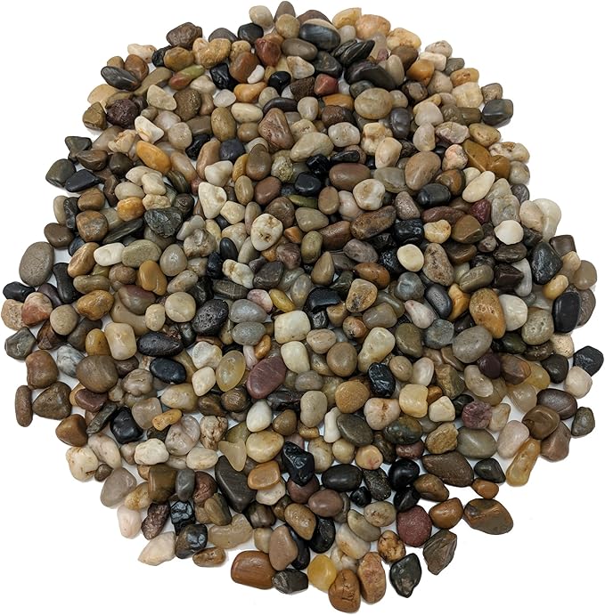 Midwest Hearth Decorative Polished Mixed Pebbles 3/8" Gravel Size (10-lb Bag)
