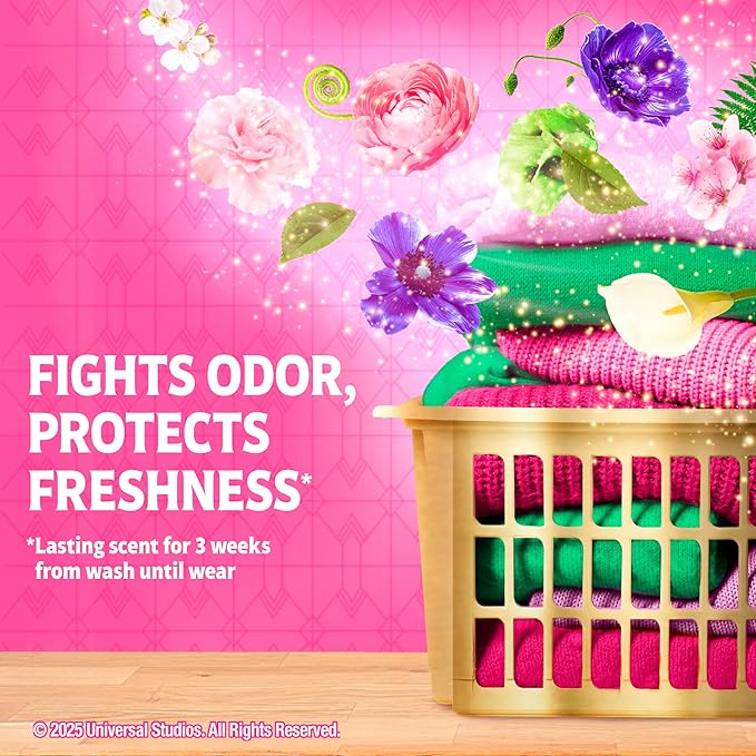 Gain Flings! "Wicked: For Good" Limited Edition Laundry Detergent Pacs, 42 Count, Fantabulous Floral Scent, 3 in 1 HE Detergent Pacs with Oxi Boost and Febreeze