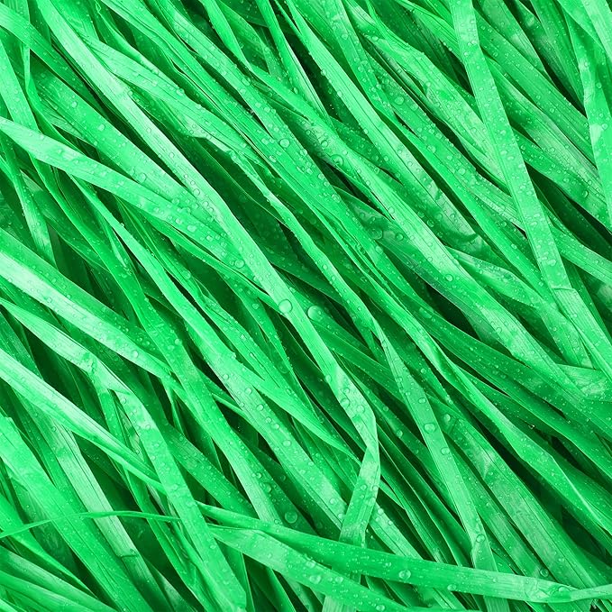 Fovths 8 Pack Luau Grass Table Skirt Natural 9 Feet x 29.5 Inch Hawaiian Table Skirt for Tropical Hawaiian Party Decorations Luau Party Costume Party, Green