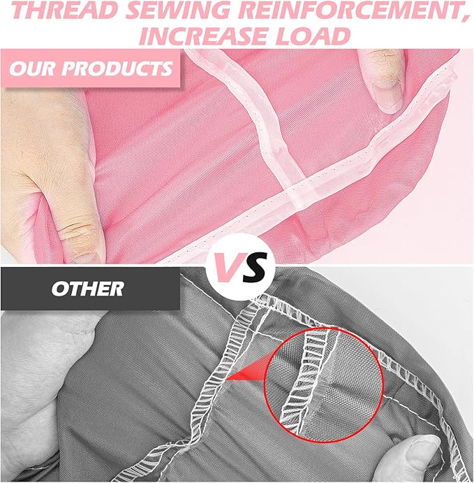 Isink Laundry Bag, 2 Pack Travel Laundry Bags for Dirty Clothes, Large Laundry Bags for Camping & Traveling, Dirty Clothes Travel Bag, 24" x 36" (Cyan + Pink)