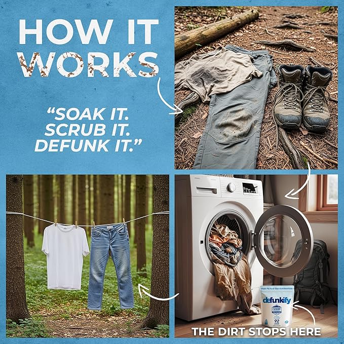 Laundry Detergent, 92 Load. Unscented Enzyme Cleaner Laundry Detergent Powder. Activewear, Outdoor Gear Cleaning Supplies w/Odor Eliminator, Stain Removers. Provensafe™ Washing Soda Laundry Soap