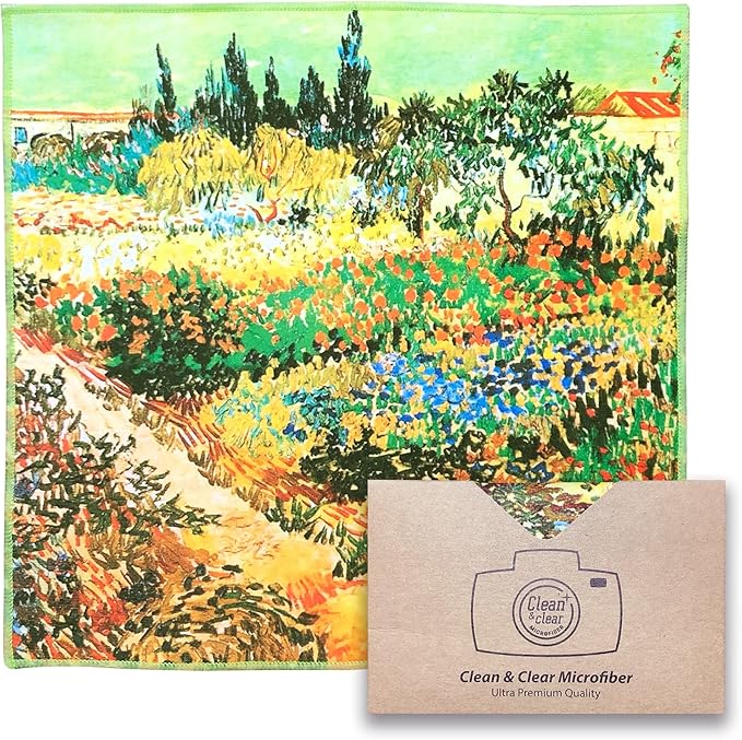 Large [6 Pack] Classic Art (The Garden at Arles) - Ultra Premium Quality Microfiber Cleaning Cloths (Best for Camera Lenses, Glasses, Screens, and All Lenses.) Microfiber Cloth