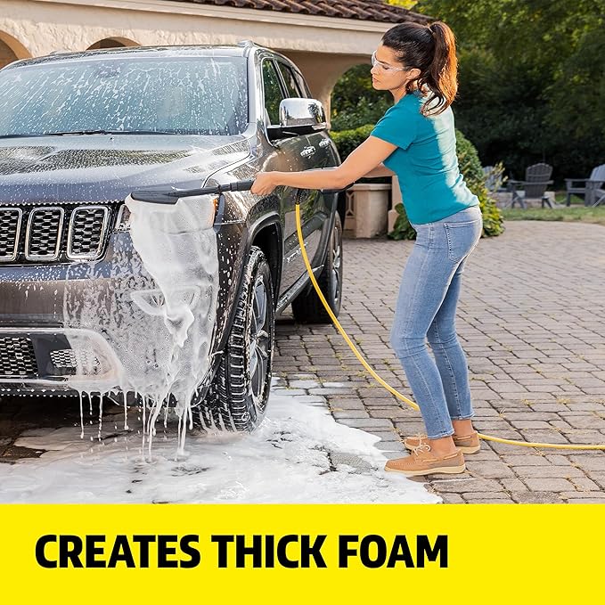 KÄRCHER Vehicle Wash and Wax, Pressure Washer Detergent, Cleans Cars, Bikes, Trucks, Boats and More, Highly Concentrated, Makes up to 40 gal of Cleaner