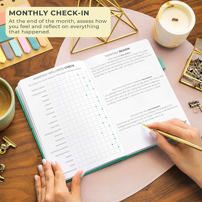 Clever Fox Gratitude Journal – Happiness, Positivity & Affirmation Daily Journal – Inspirational Daily Notebook – 3 Months, A5 (Mint)