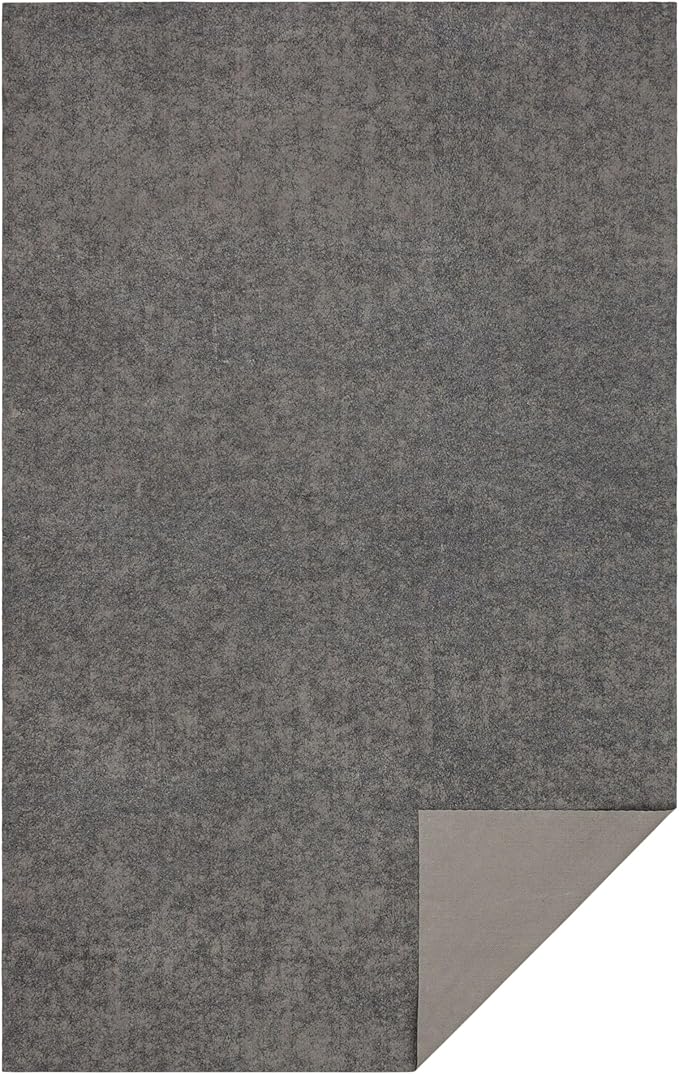 Mohawk Home 10’ x 14’ Non Slip Grip Rug Pad 1/8" Low Profile Felt Cushion + Rubber Gripper, Great For High Traffic Areas - Safe For All Floors