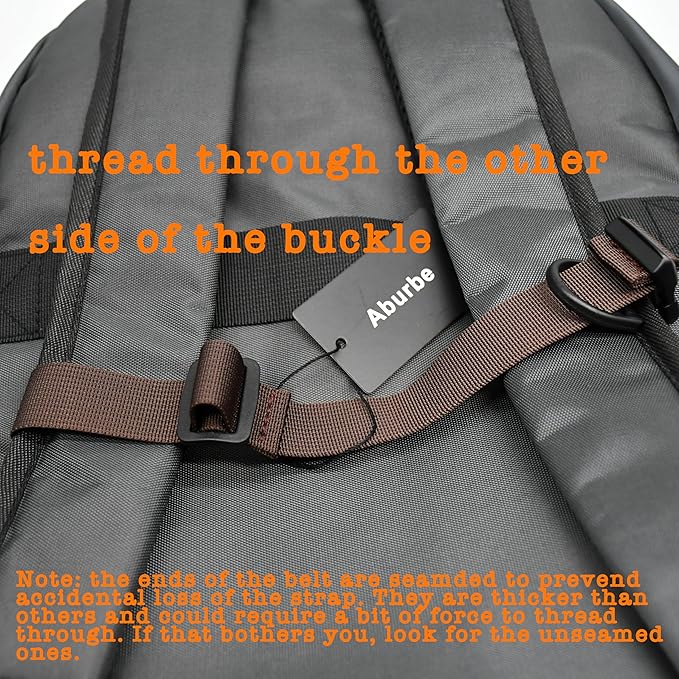 Backpack Chest Strap, Universal Add on Adjustable Sternum Strap, Chest Belt Replacement, with Heavy Duty Quick Release Buckle Clip, for Travel, Hiking, Camping, School(Brown)