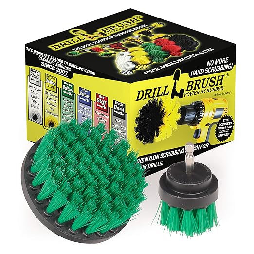 Drill Brush Kitchen Cleaning Supplies - Brush for Drill Oven Cleaning - Home Cleaning Brushes - Drill Brush Microwave Scrubber Set - Kitchen Sink Drill Scrub Attachment - Pots and Pans Cleaning Tools
