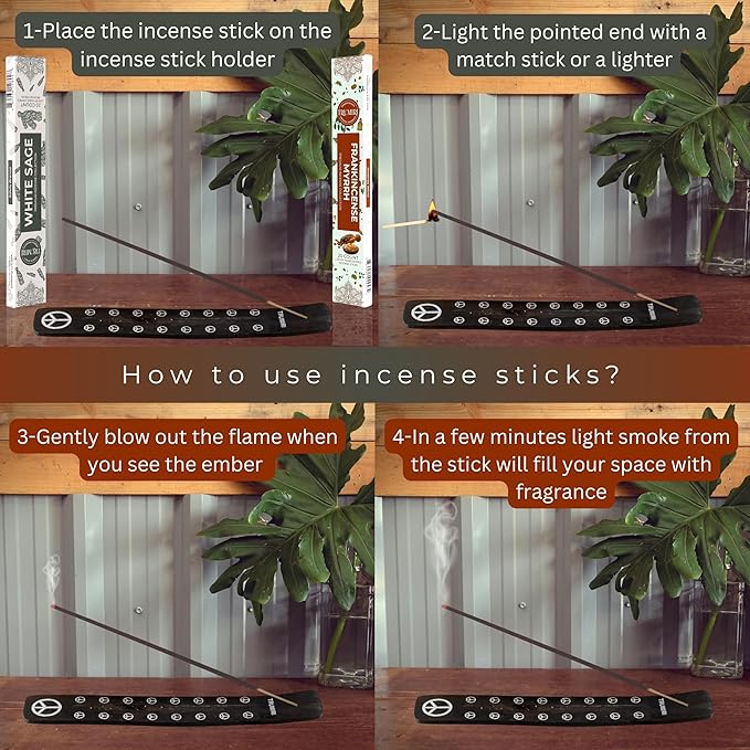 TRUMIRI Trumiri Incense Sticks - Combo Pack of 40 Insence-Sticks - 20 White Sage + 20 Frankincense Myrrh - Insenses - Insents - Incents - Inscense - Incence - Incienso - All Natural Incense Sticks