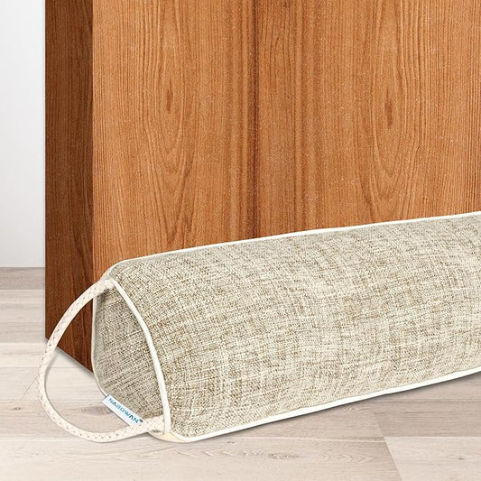 NABOWAN 36" Weighted Under Door Draft Stopper -Triangular Door Draft Blocker with Hook Loops for Easy Install, Save Energy, Home Room Essentials
