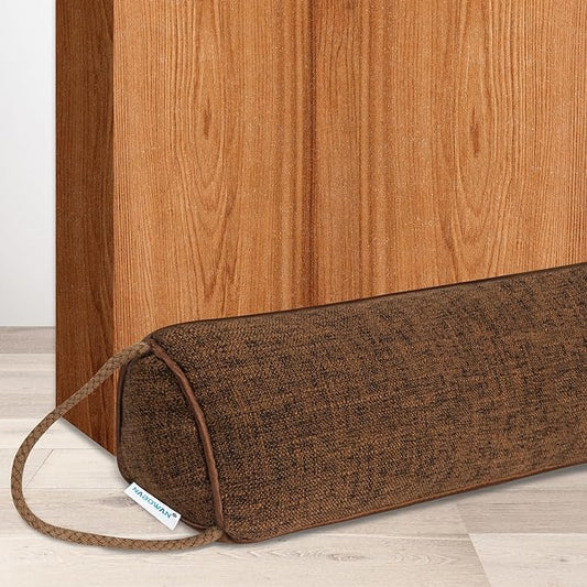 NABOWAN 36" Weighted Under Door Draft Stopper -Triangular Door Draft Blocker with Hook Loops for Easy Install, Save Energy, Home Room Essentials