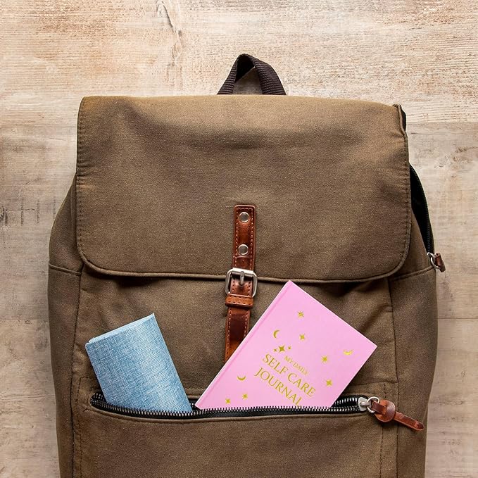 Gratitude Journal, Daily Reflection Journal for More Happiness, Mindfulness & Affirmation, Self Care Journals for Women & Men, 6 Inspirational Stickers and Ballpoint Pen, Pink