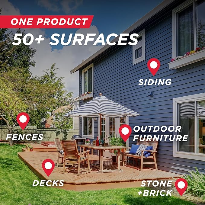 30 SECONDS Outdoor Cleaner Dirt,Mold & Mildew Cleaner & Stain Remover Concentrate | 1 Gallon