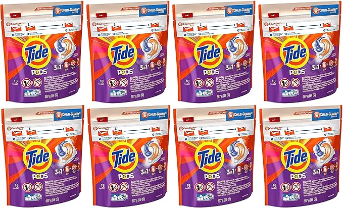 Tide Pods HE Spring Meadow 16 Pacs (8 Count)