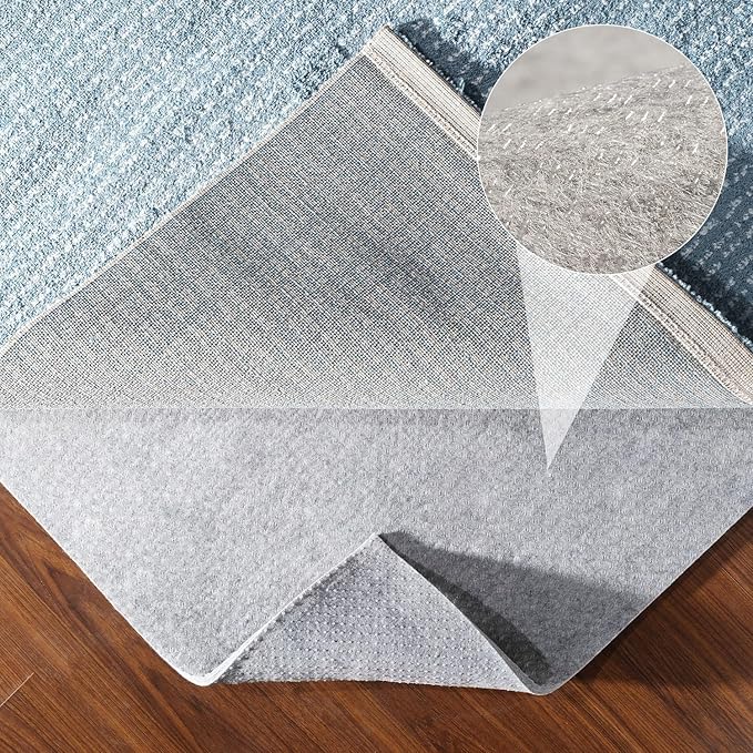 Resare Non Slip Rug Pad Gripper Extra Thick Dual Surface Felt Under Rug for Area Rugs and Hardwood Floors,Super Cushioned Non Skid Carpet Padding - 2x6 Feet 1/4" Double-Sided Non Slip