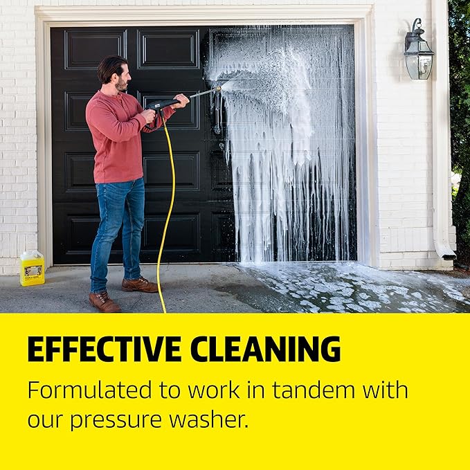 Kärcher House & Siding Cleaner, Removes Dirt, and Grime, Highly Concentrated, Makes up to 40 gal of Cleaner, Readily Biodegradable, For Pressure Washers