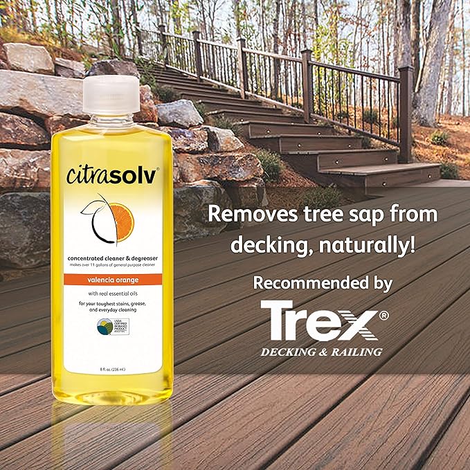 Citra Solv Concentrated Cleaner & Degreaser, Deodorizer, Paint & Adhesive Remover, for Home and Outdoor, Natural Orange Oil, Safe, Valencia Orange - 32 Fl Oz (3-Pack)