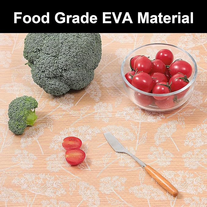 Cooyes Shelf Liners for Kitchen Cabinets, Refrigerator Liners Waterproof & Oil-Proof Kitchen Cupboard Liner Drawer Mats EVA Material Non Adhesive Fridge Liner for Shelves（11.8" W x 118" L）