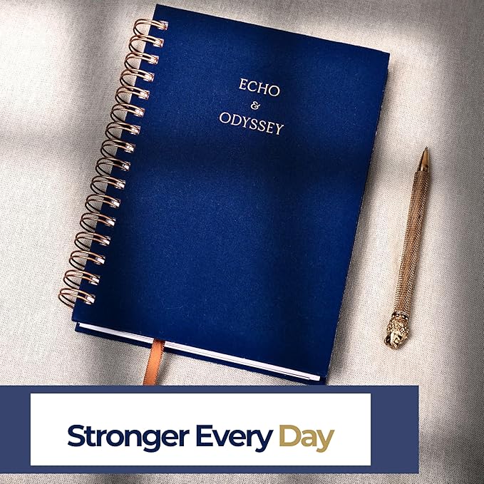 Mental Health Journal - Guided Gratitude & Mindfulness Journal for Men and Women with Prompts for Stress Relief and Daily Reflection - Best for Guided Transformation, Anxiety & Mood Tracker - Echo & Odyssey