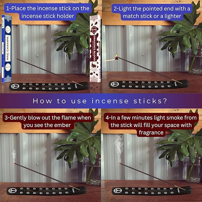 Trumiri Incense Sticks - Combo Pack of 35 Insence-Sticks - 15 Nag Champa + 20 Dragons Blood - Insenses - Insents - Incents - Inscense - Incence - Incienso - All Natural Incense Sticks